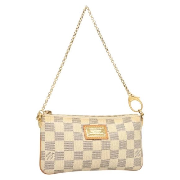 LOUIS VUITTON Damier Azur Pochette Mira MM Accessory Pouch - Picture 1 of 16